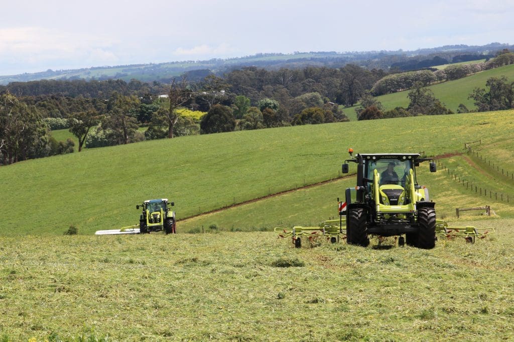 image of tractors being demoed