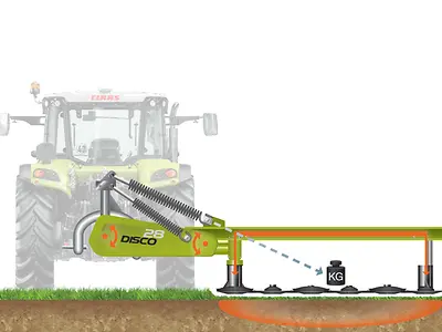 CLAAS DISCO rear mower large suspension spring diagram