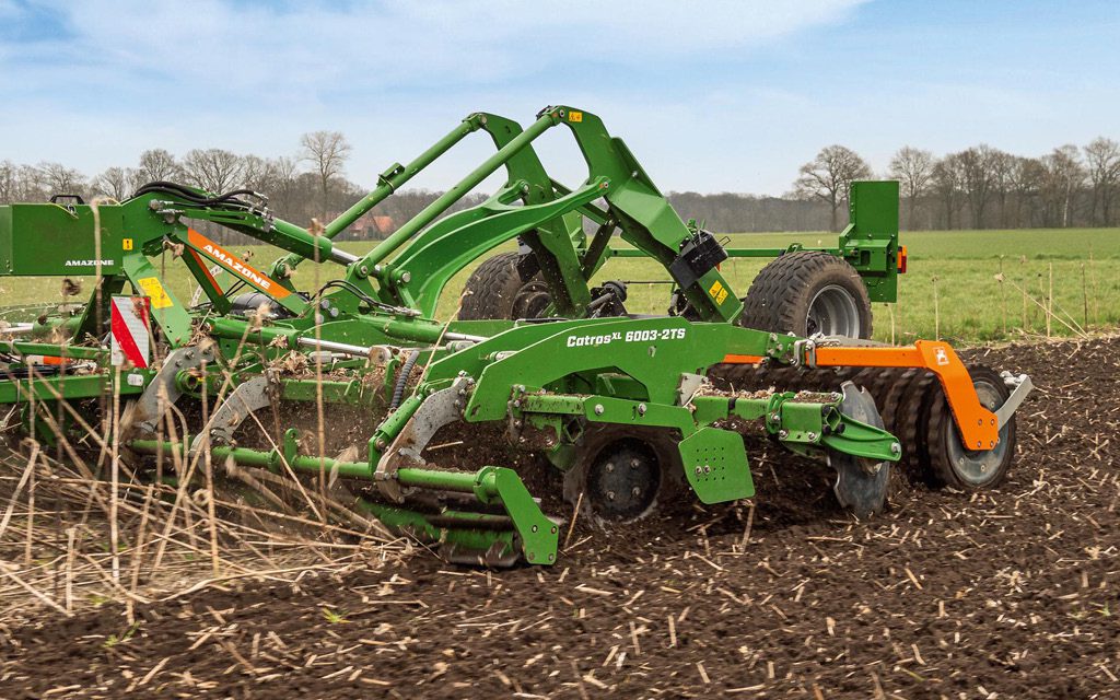 amazone catros ploughing