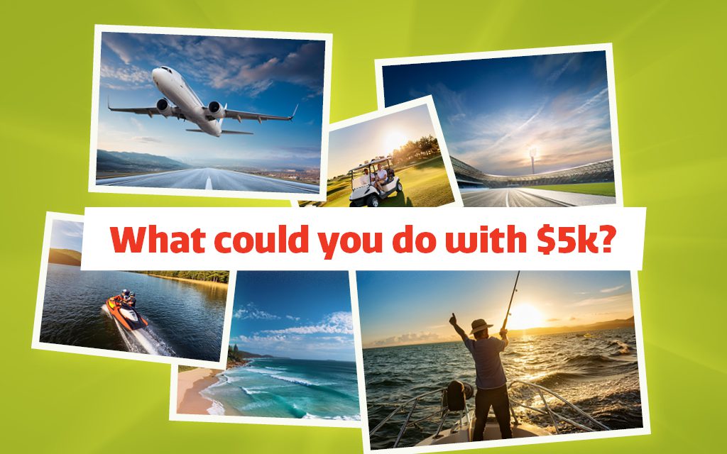 mates rates promotional banner asking what you could do with the $5k prize